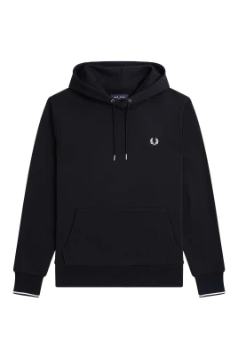 Fred Perry Hoodies Blå L