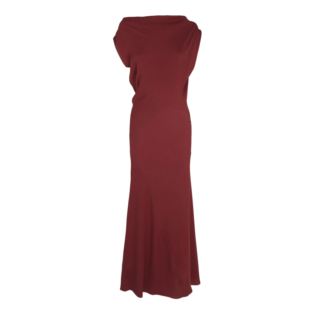 Cortana Women's Red Najwa- Cherry Silk Dress - Maxi Dresses - 2XS - Dresses