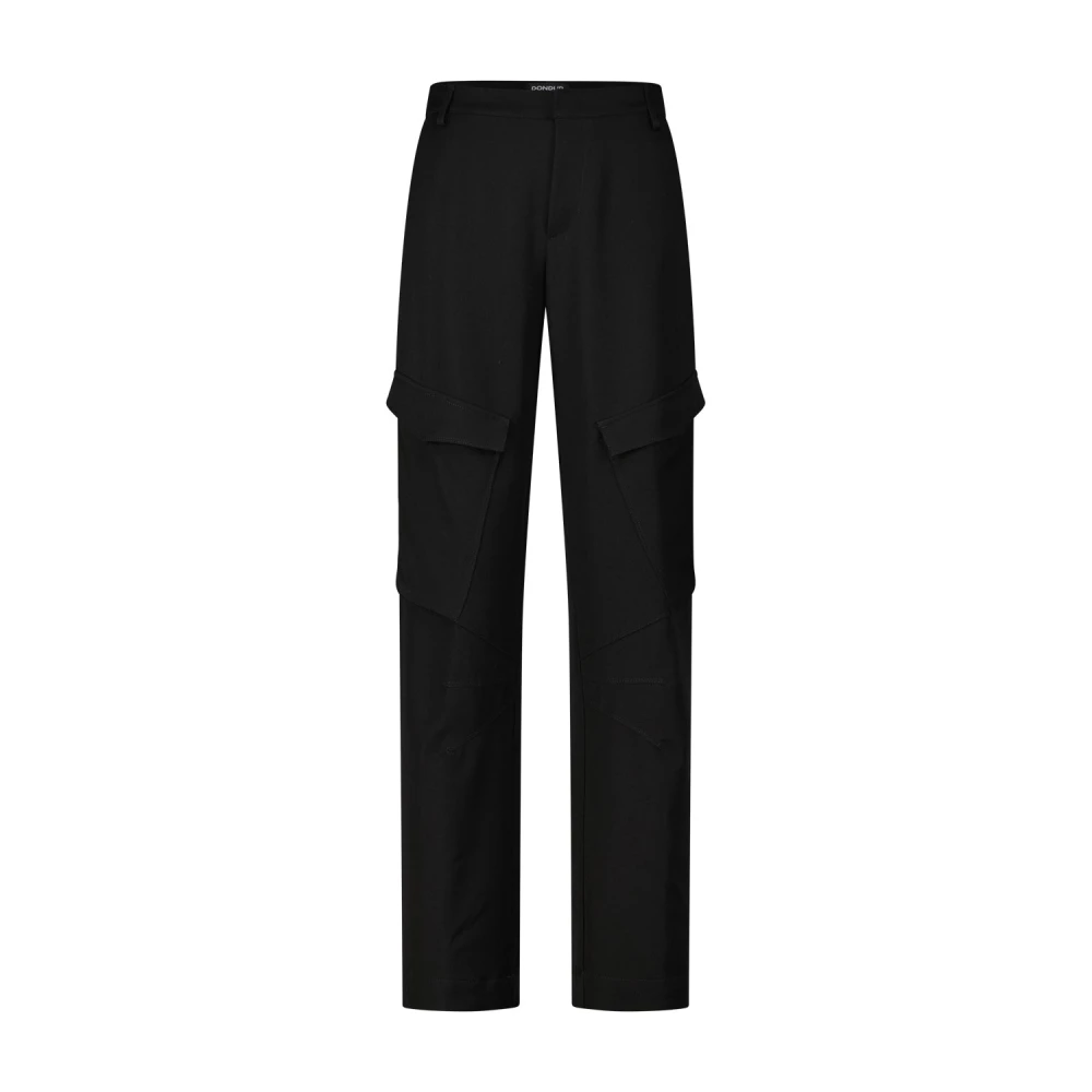 Dondup Cargo Stijl Wijde Broek Black Dames