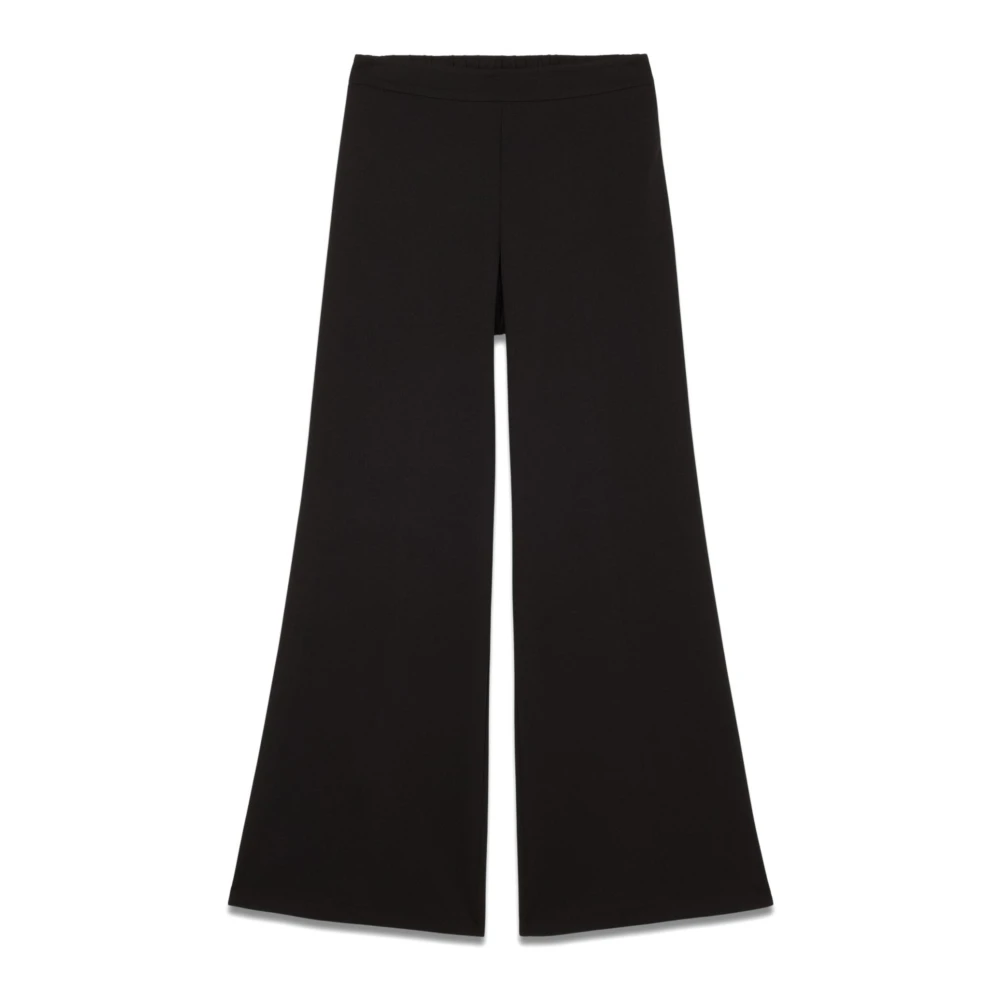 Oltre Palazzo broek in scuba stof Black Dames