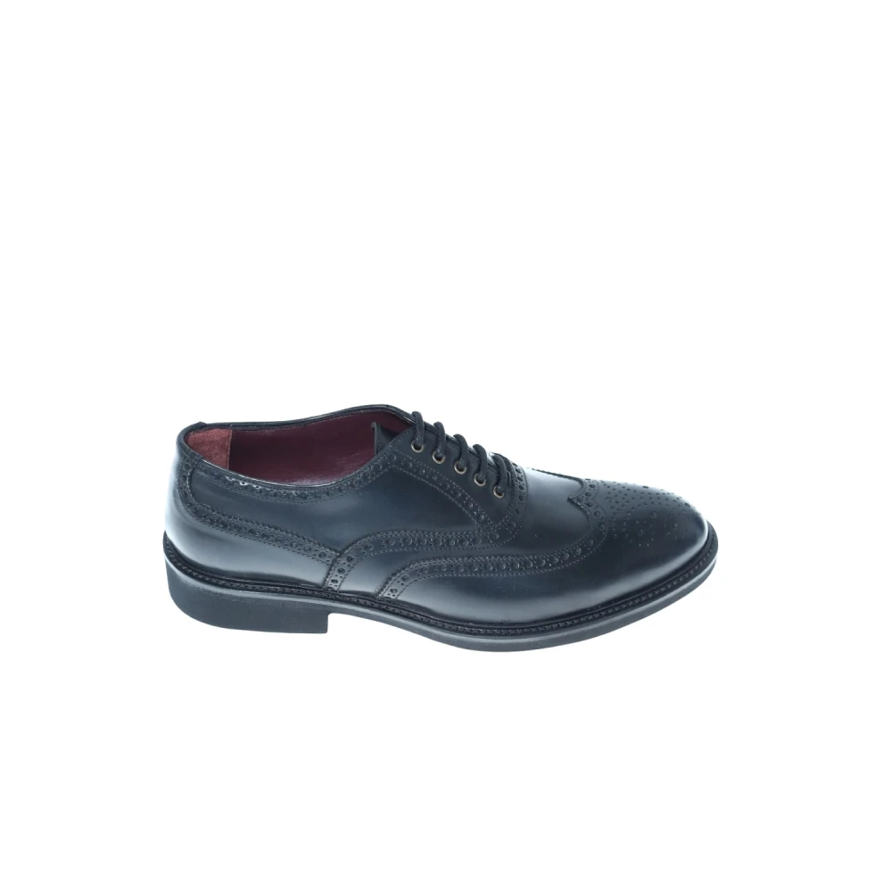 Peppe Migliore Uomo Nero Francesina Lavorata