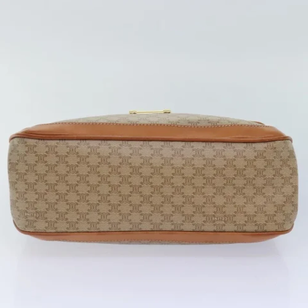 Celine Vintage Pre-owned Leather handbags Beige Dames