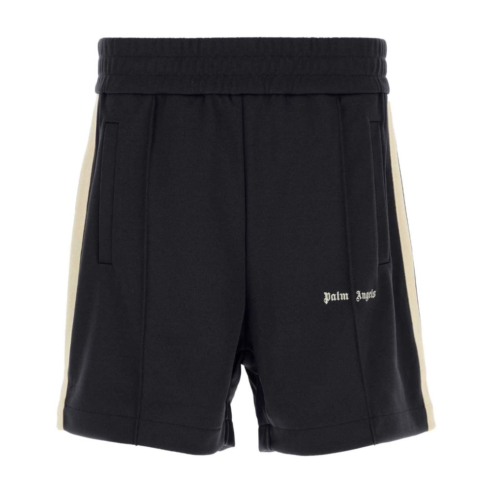 Palm Angels Stijlvolle zwarte Bermuda shorts Black Heren