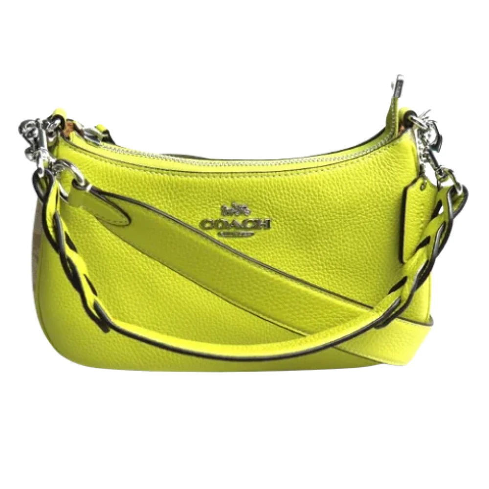 Coach Pre-owned Leather shoulder-bags Green Dames