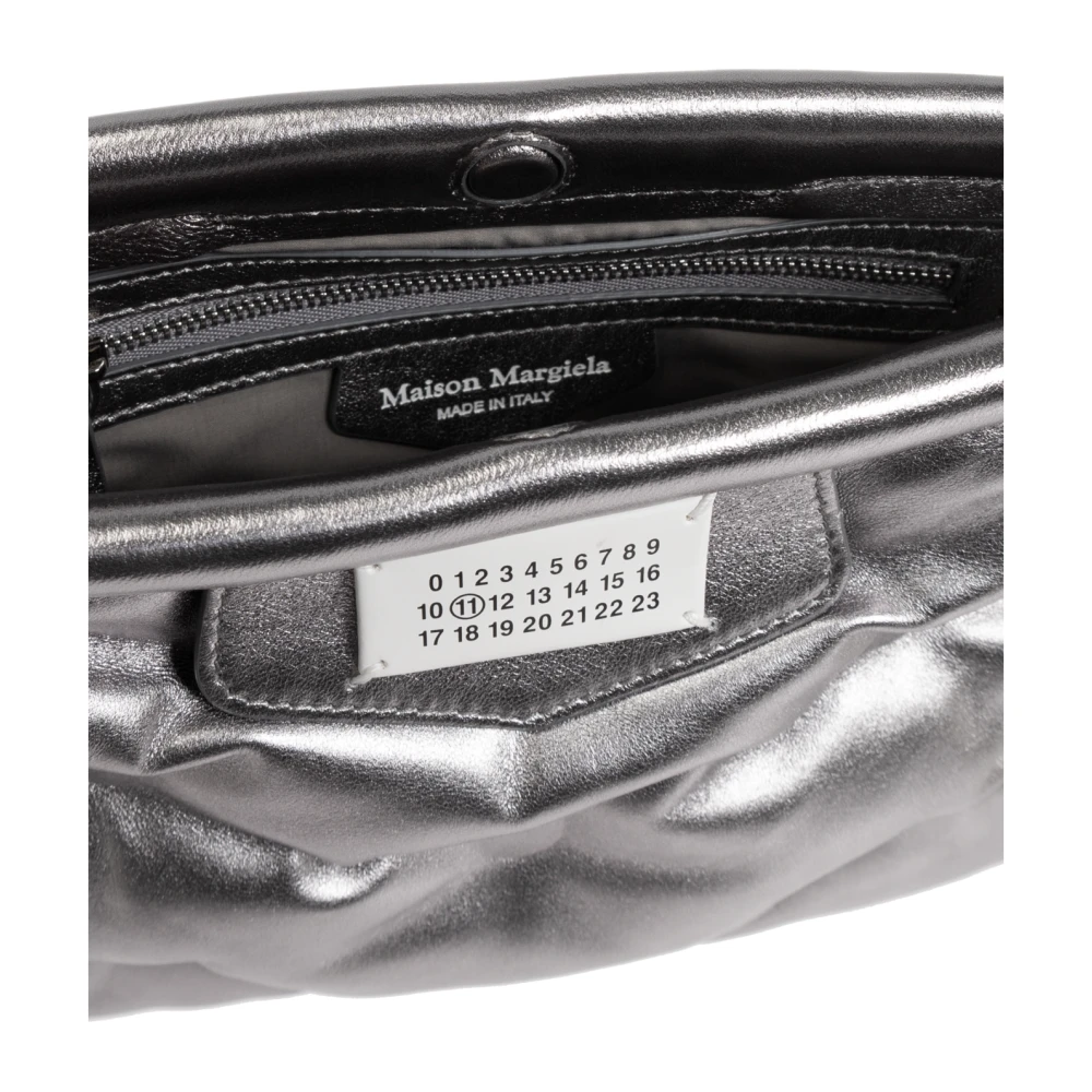 Maison Margiela Schoudertas Klein Glam Slam Gray Dames