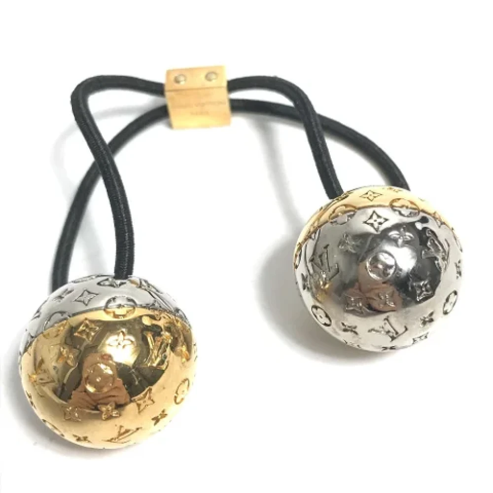Louis Vuitton Vintage Pre-owned Metal hair-accessories Yellow Dames