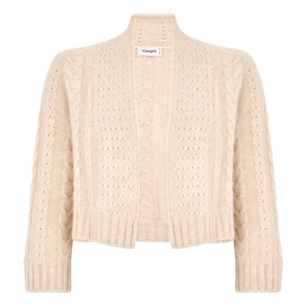 Beige Sweater Aw24 Høy Hals Crop