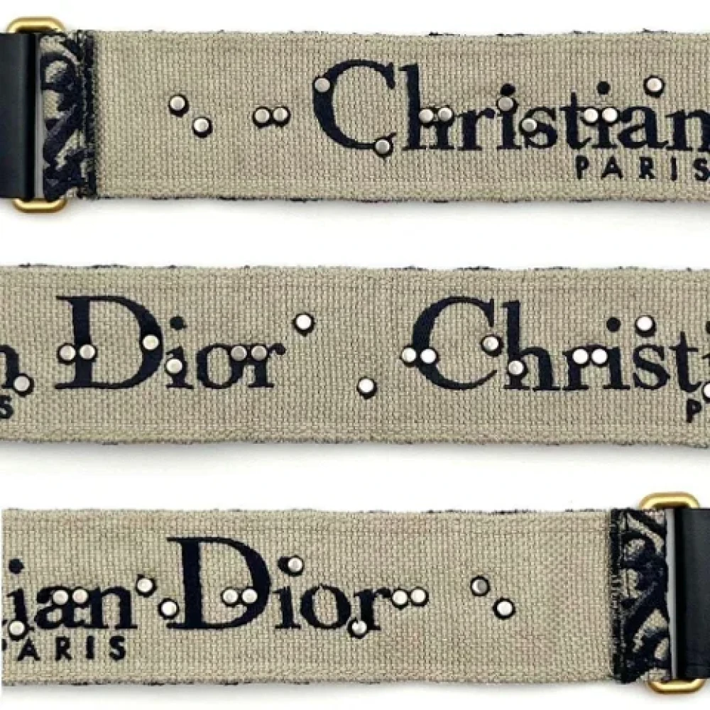 Dior Vintage Pre-owned Canvas home-office Black Dames