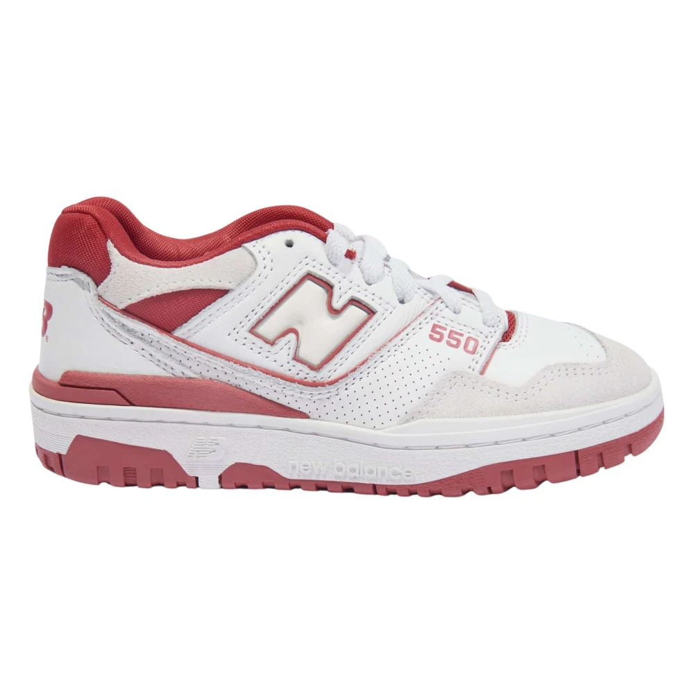 New Balance Unisex White 550 Logo Trainers