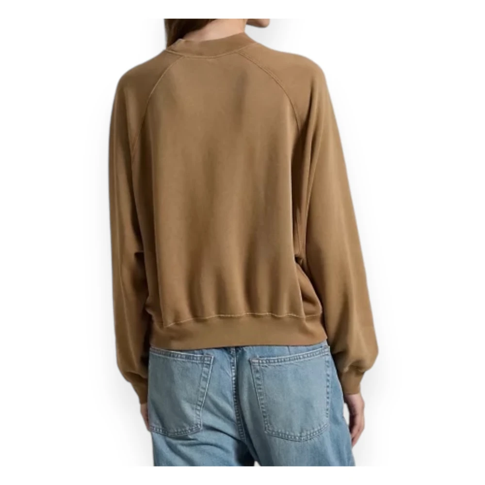 Polo Ralph Lauren Mustang Sweatshirt Brown Dames