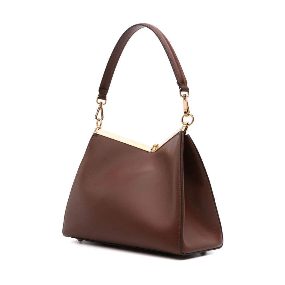 ETRO Bruin Leren Schoudertas Brown Dames
