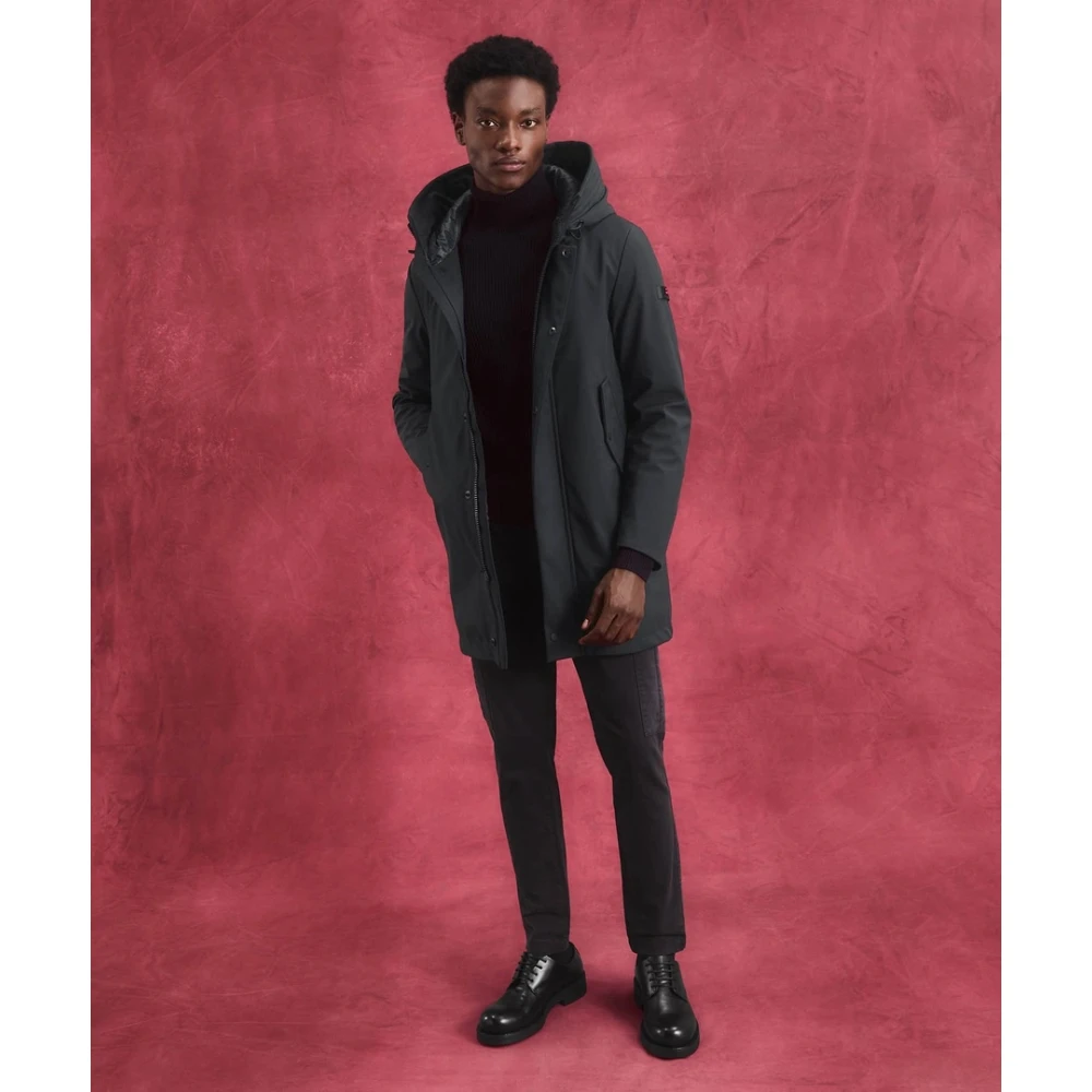Peuterey Stijlvolle Jas Black Heren