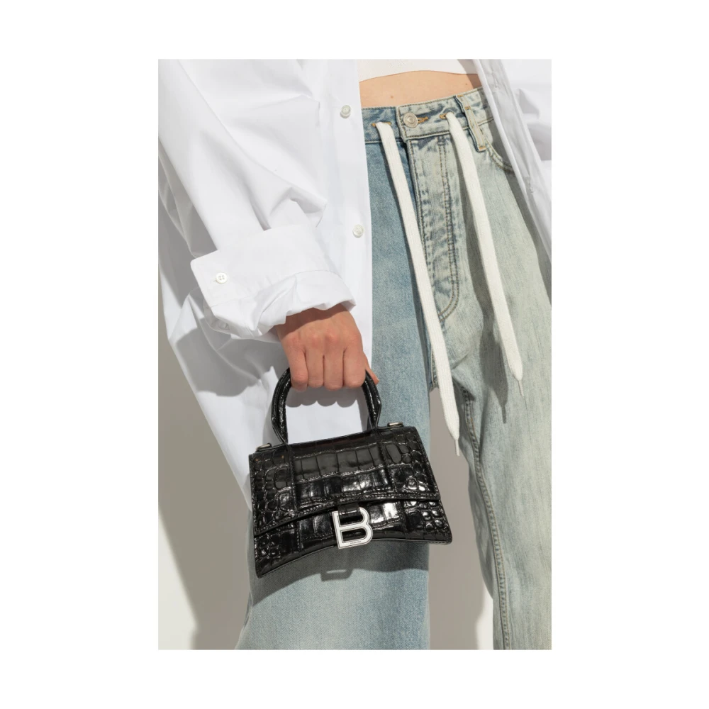 Balenciaga Zandloper XS Handtas Black Dames