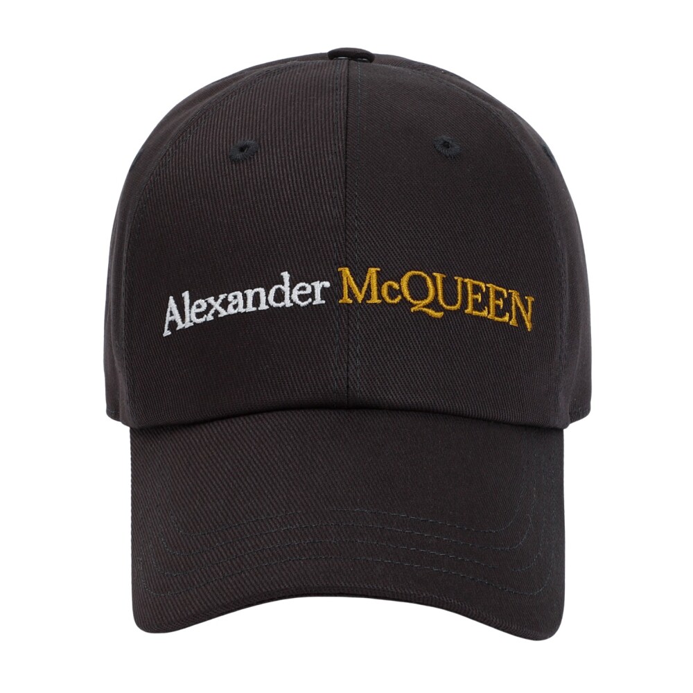 Alexander McQueen ベースボールキャップ 黒 M McQueenロゴ ベースボールキャップ | ブラック | Alexander