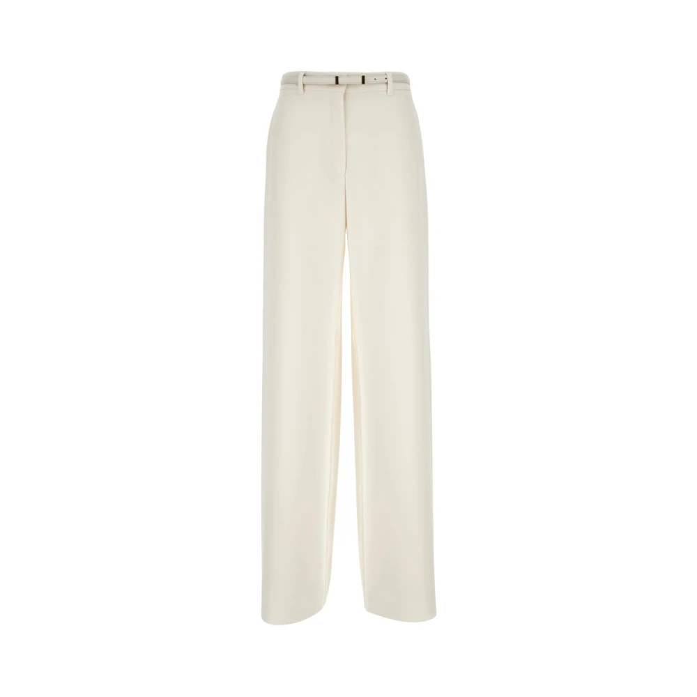 Max Mara Studio Women's White Wide Trousers, Xs, Wide Trousers