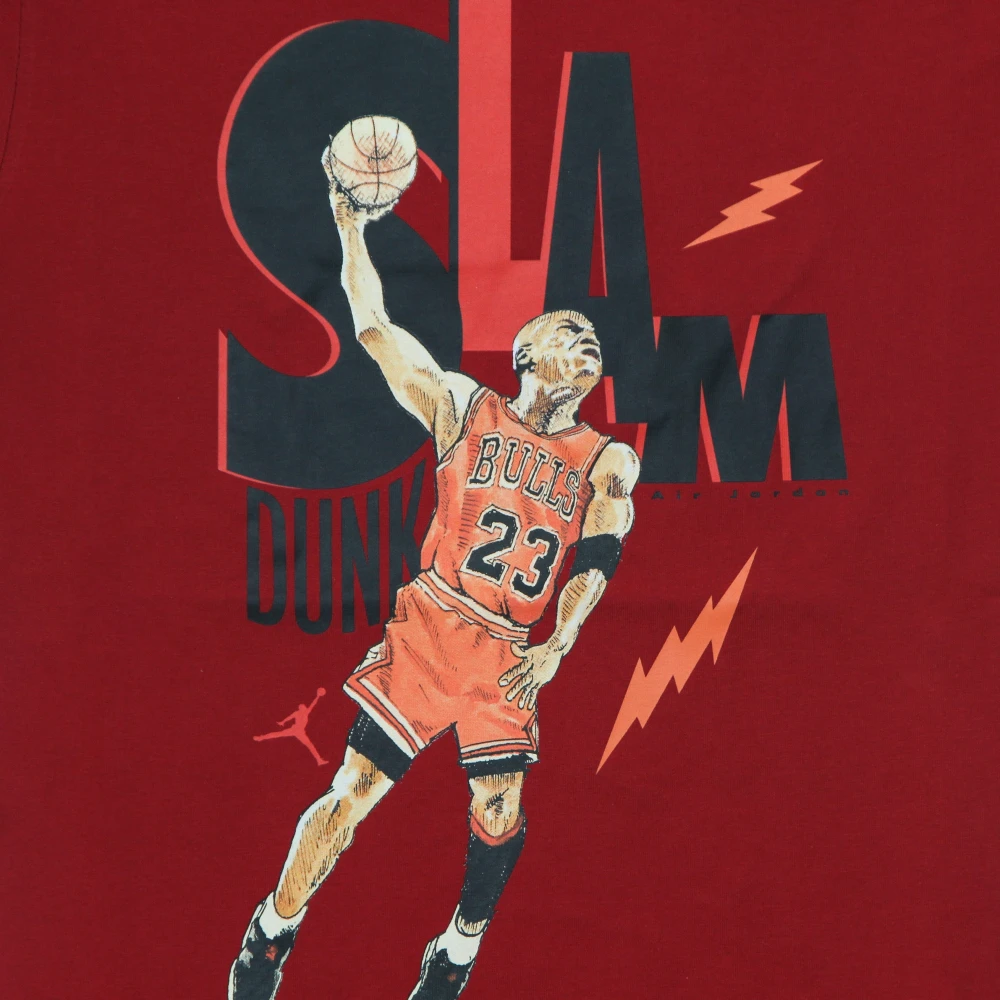 Jordan Crew Neck T-shirt Regular Fit Print Red Heren