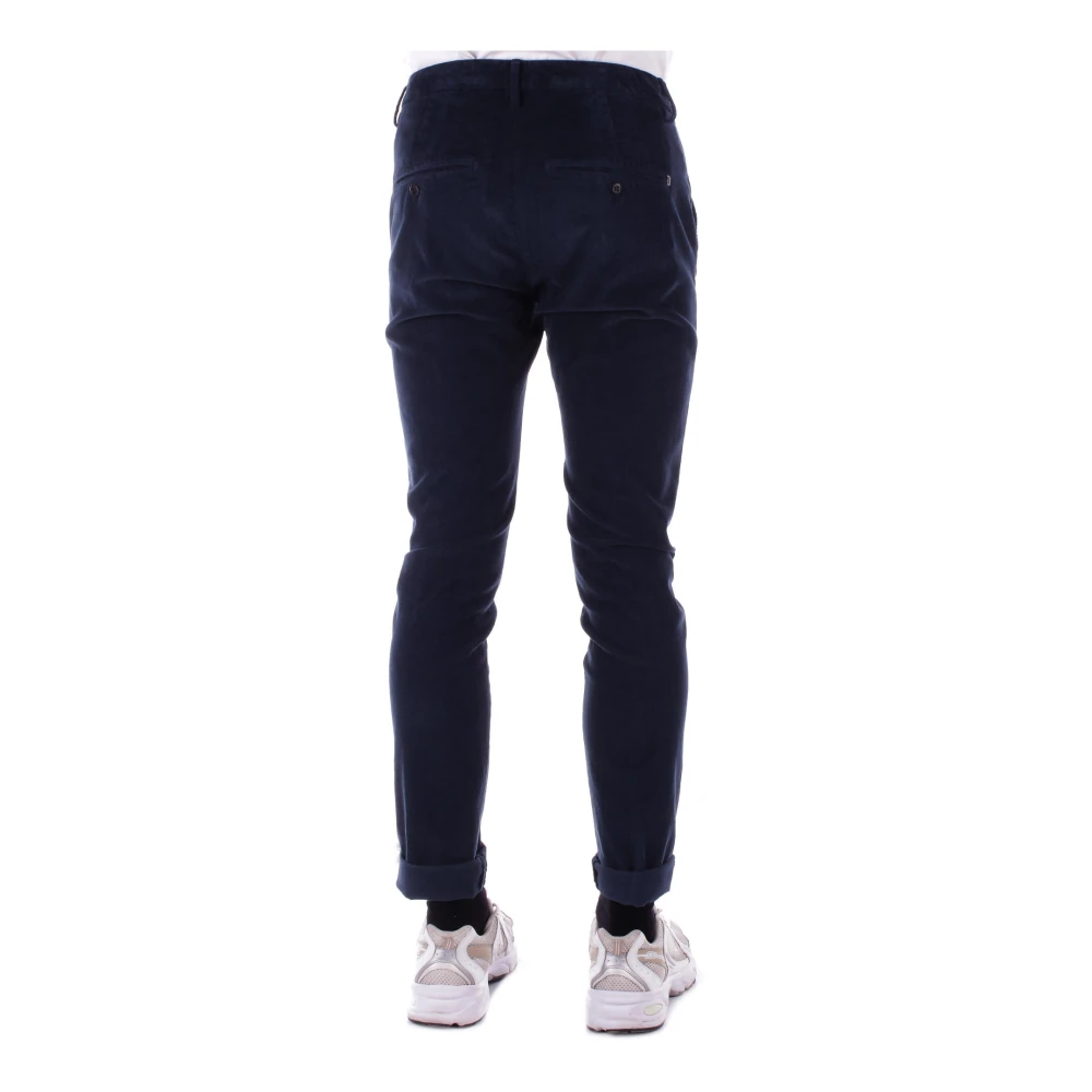 Dondup Blauwe Slim Fit Broek Blue Heren