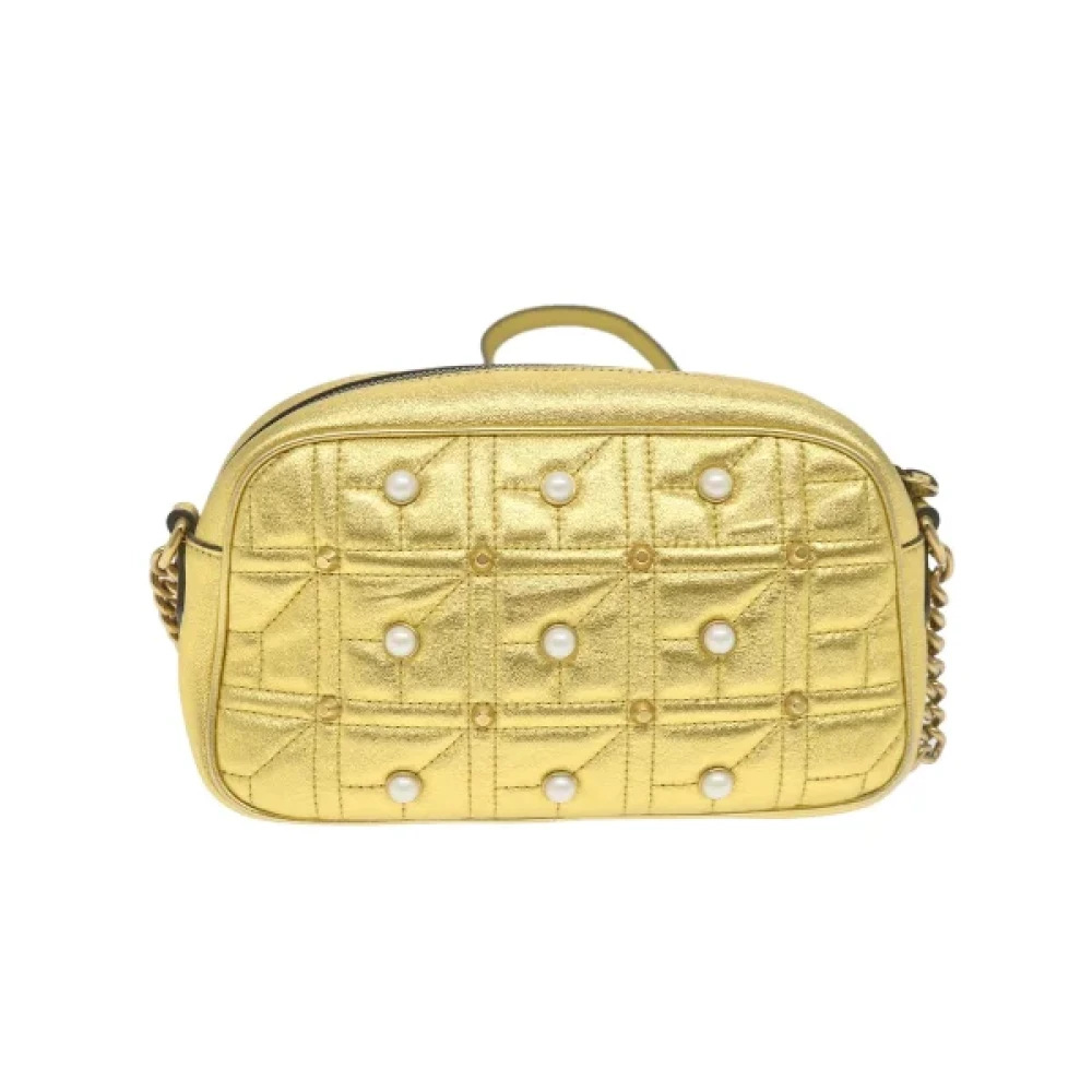 Gucci Vintage Pre-owned Leather gucci-bags Yellow Dames