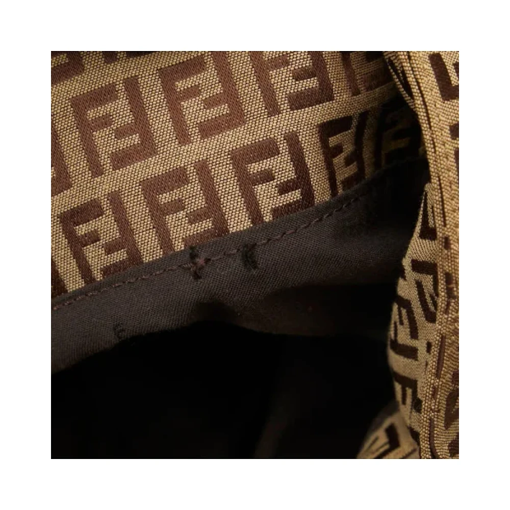 Fendi Vintage Pre-owned Cotton fendi-bags Brown Dames