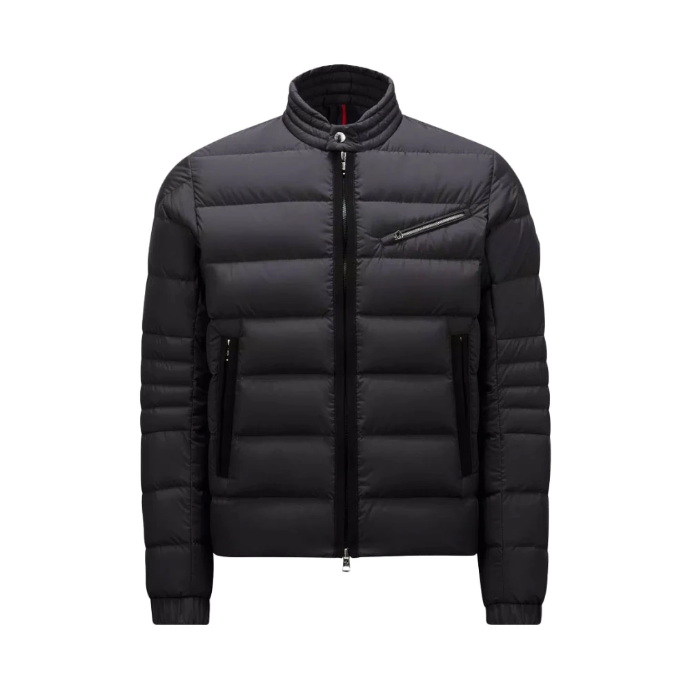 Moncler Kort Donsjack met Slank Design Black Heren