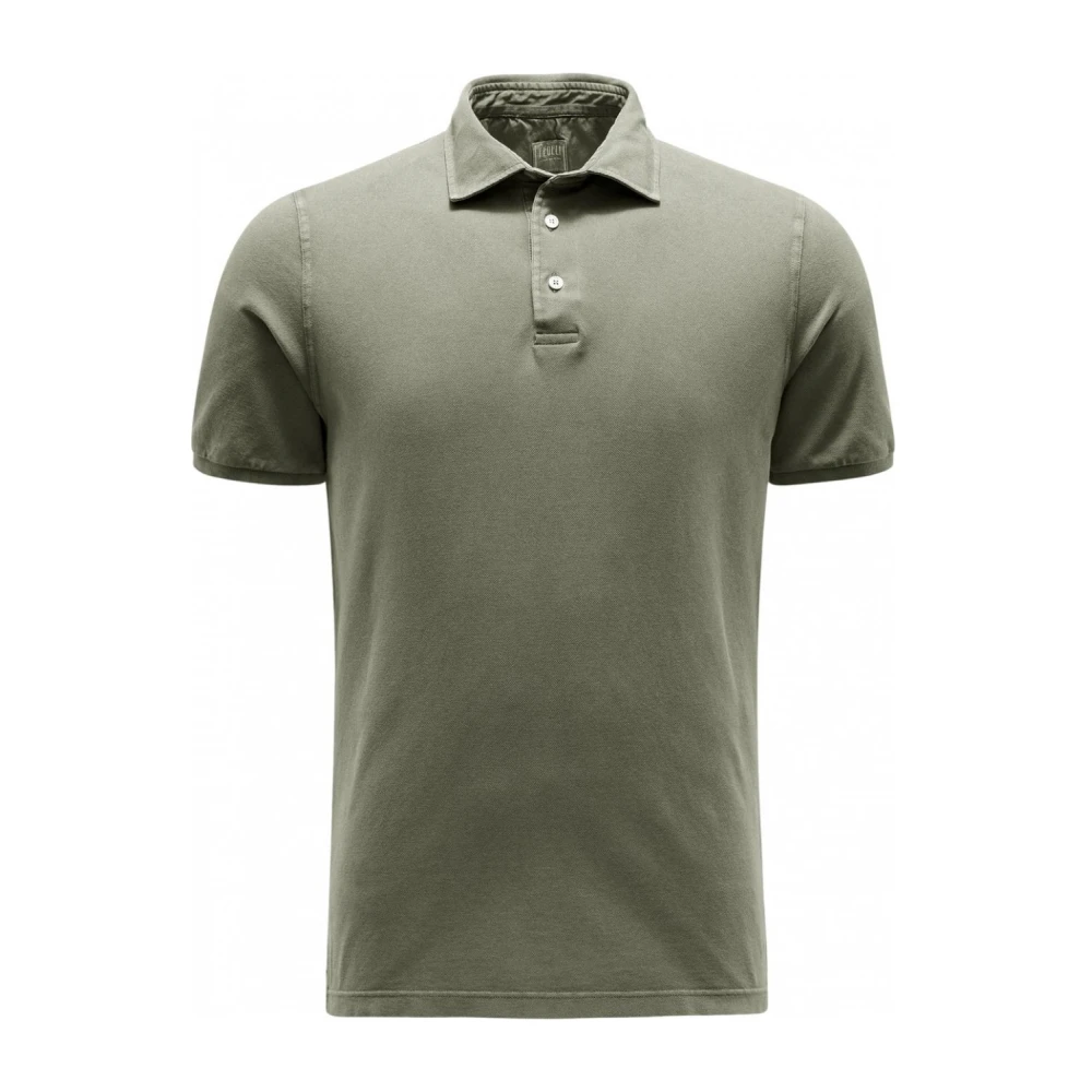 Fedeli Green Short Sleeve Polo Shirt - Male - Polo Shirts - L - Tops