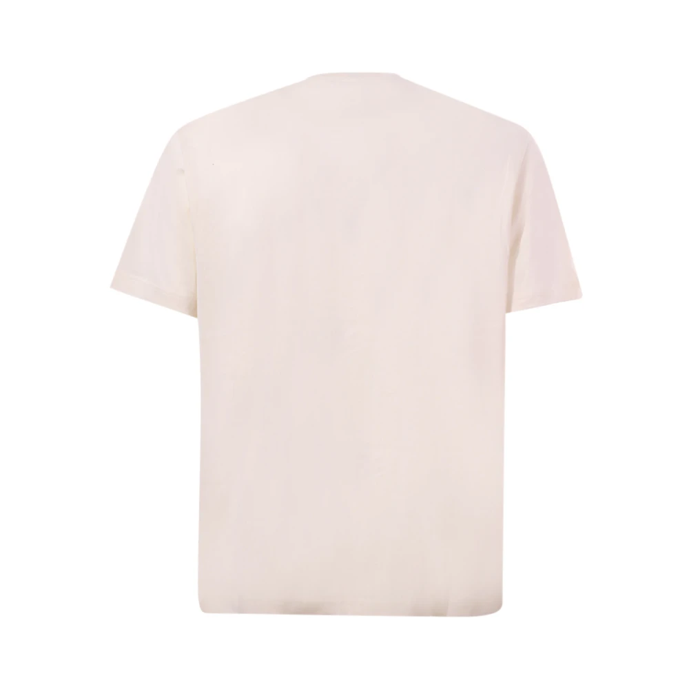 Emporio Armani Wit T-shirt met borstprint White Heren