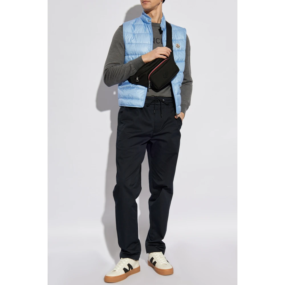 Moncler Donsvest met opstaande kraag Blue Heren