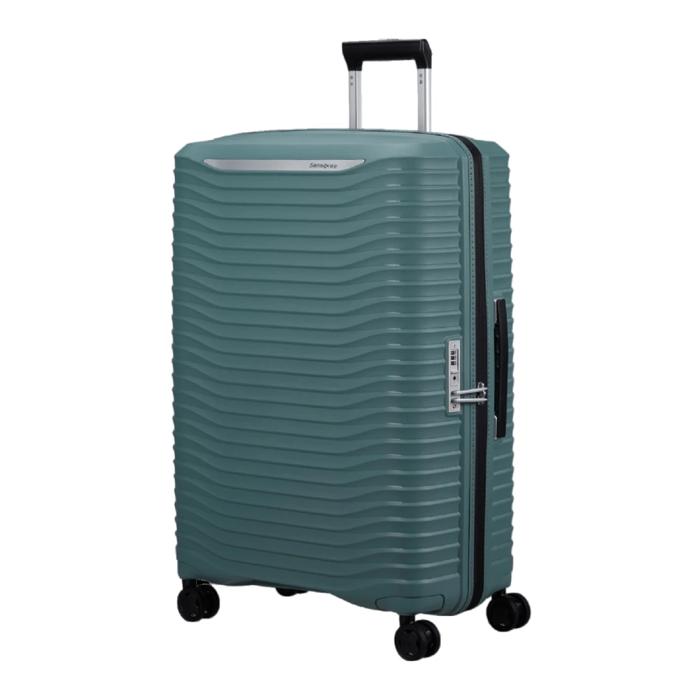 Samsonite Blauwe Trolley Koffer met TSA Slot Blue Unisex