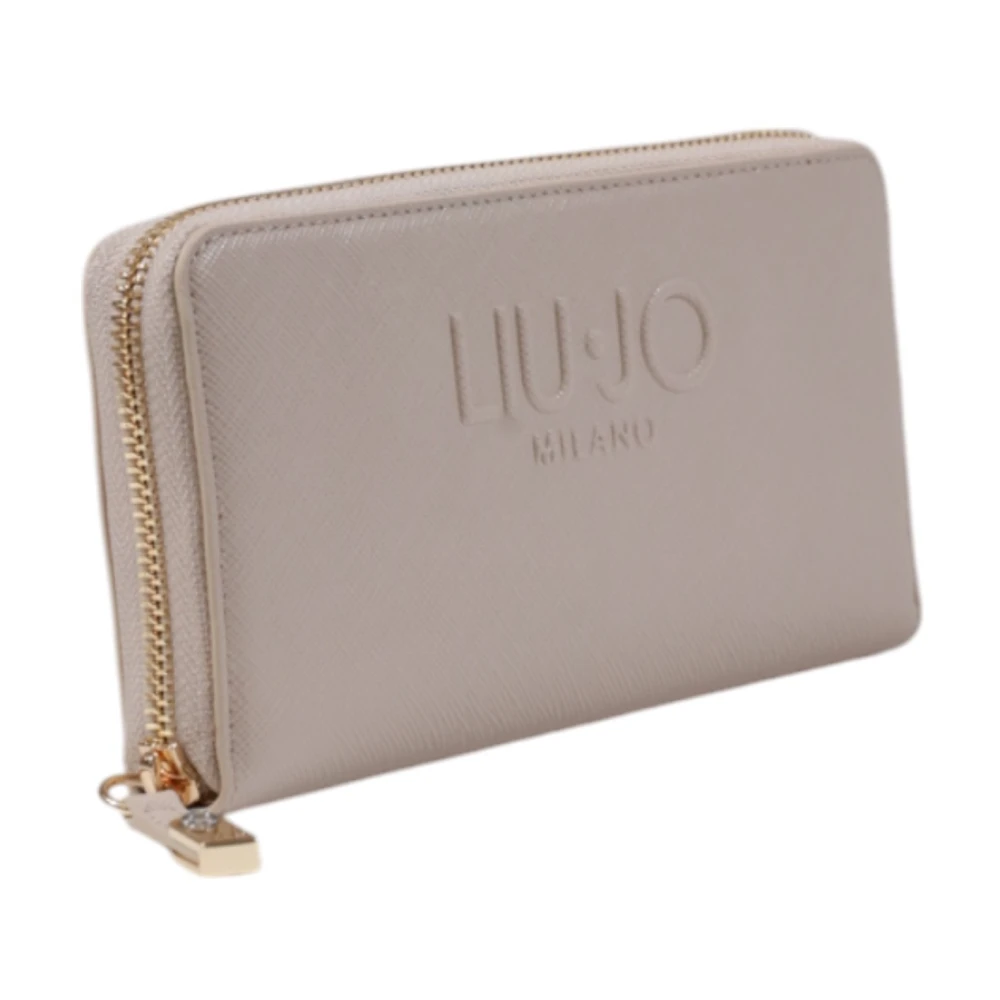 Liu Jo Beige Portemonnee met Effen Patroon Beige Dames