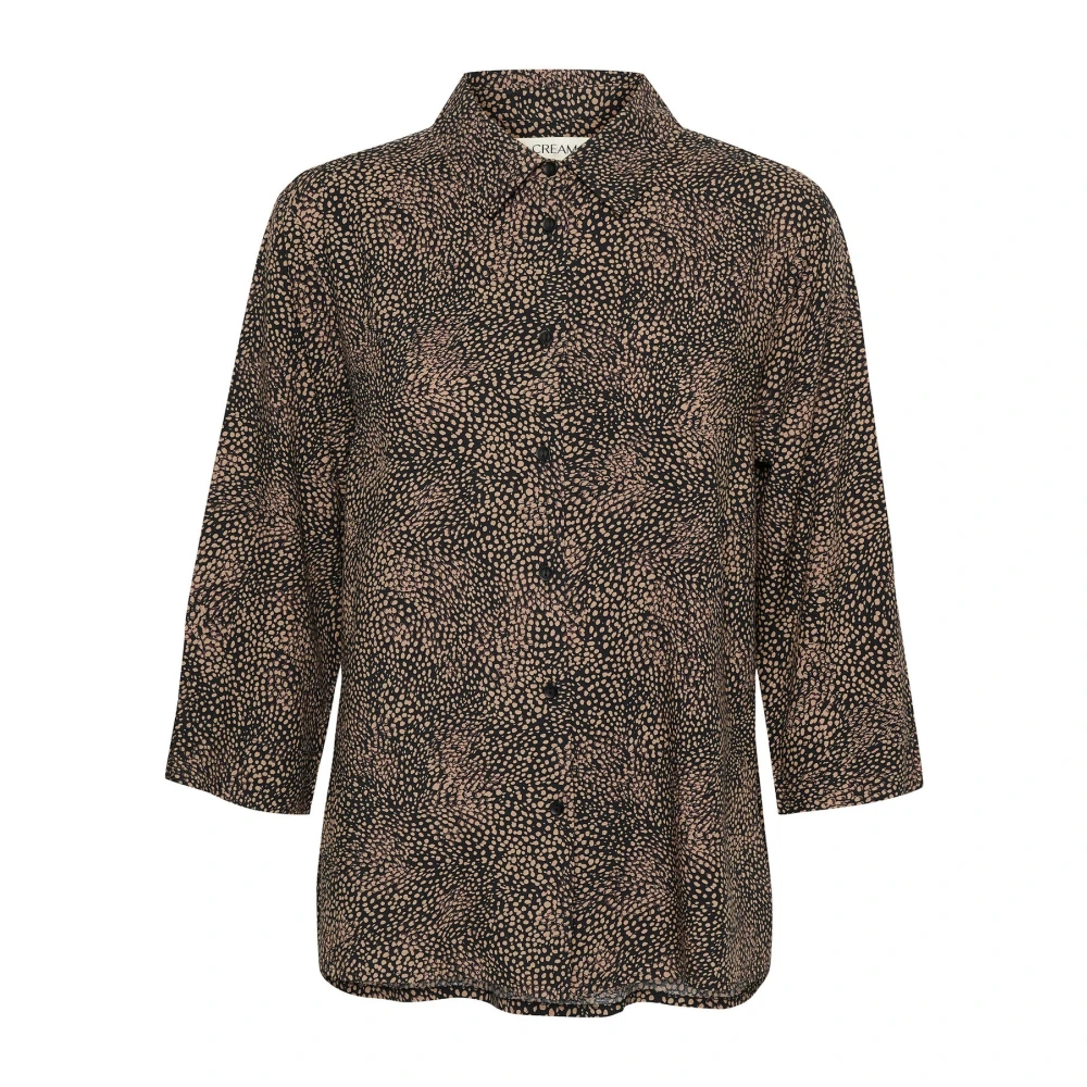 Cream Brown Shirts, Female, Xl, Shirts