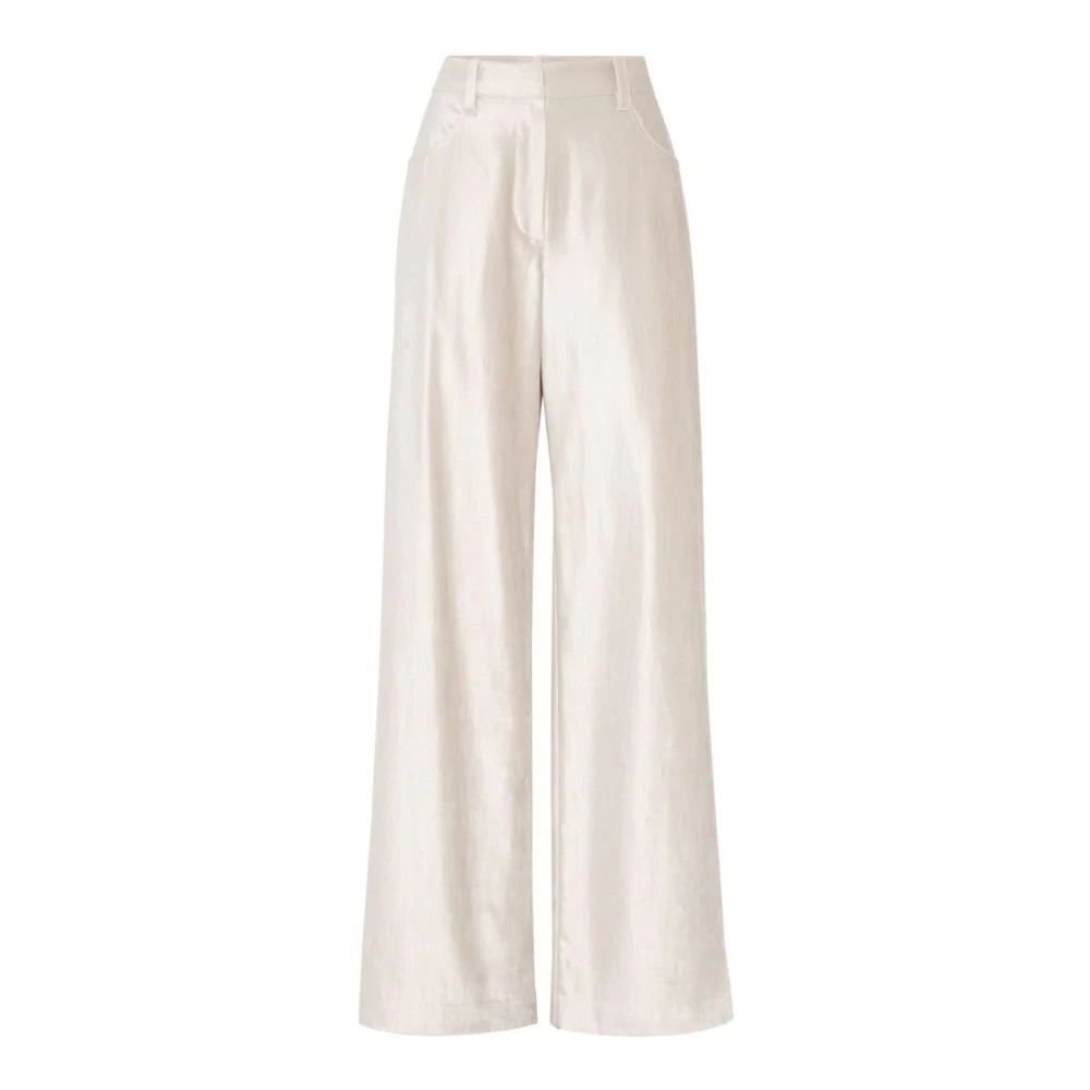 BRUNELLO CUCINELLI Beige Velvet Loose Broek Beige Dames