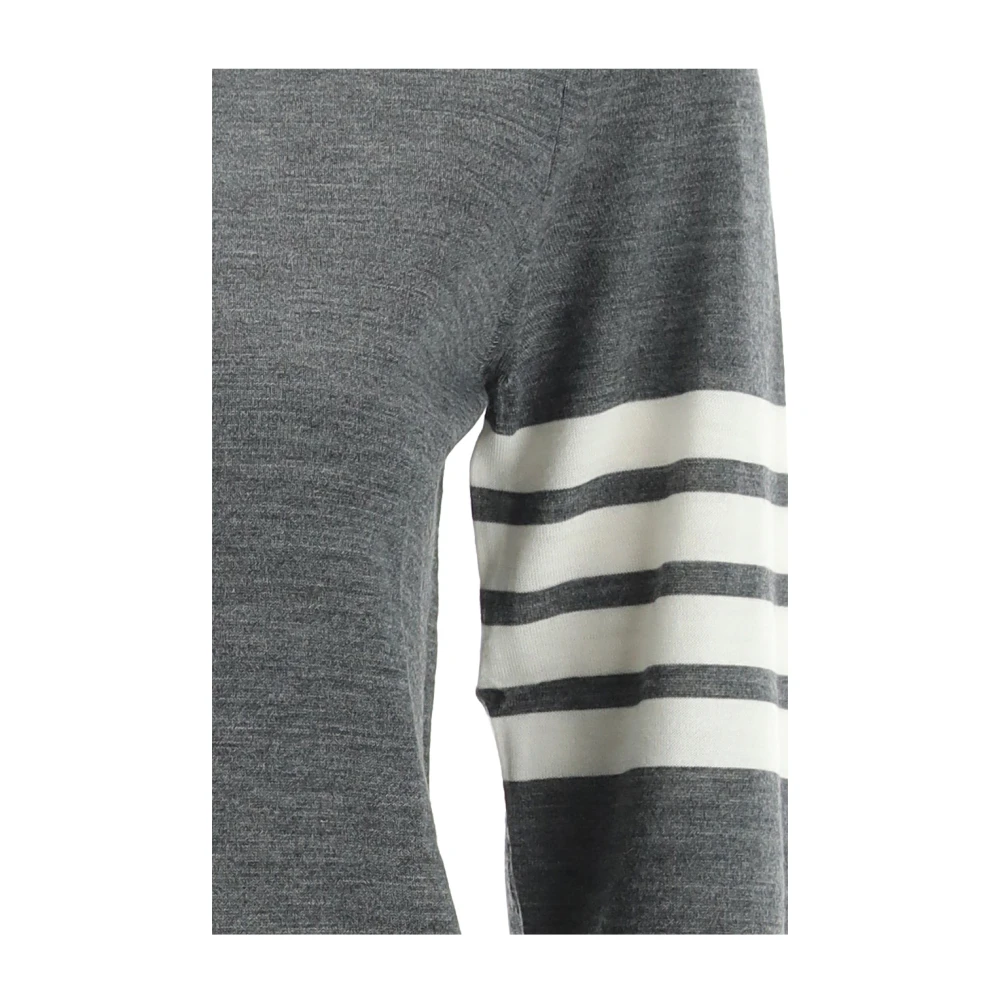 Thom Browne Relaxed Fit Pullover met 4 Bar I Gray Dames