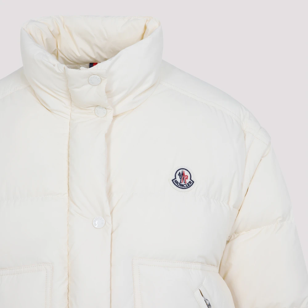 Moncler Natuurlijke Selle Jas White Dames