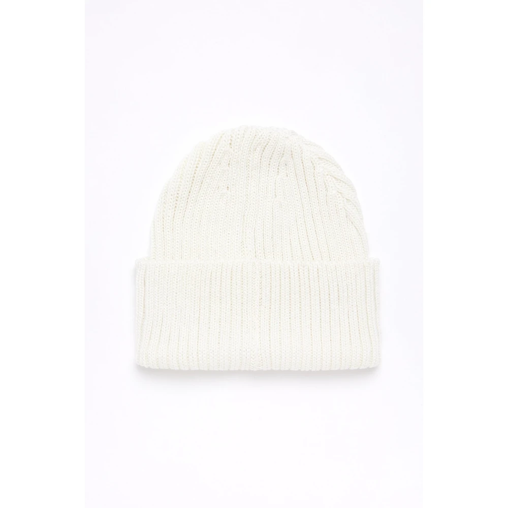 Stutterheim Merino Wol Ribgebreide Muts White Unisex