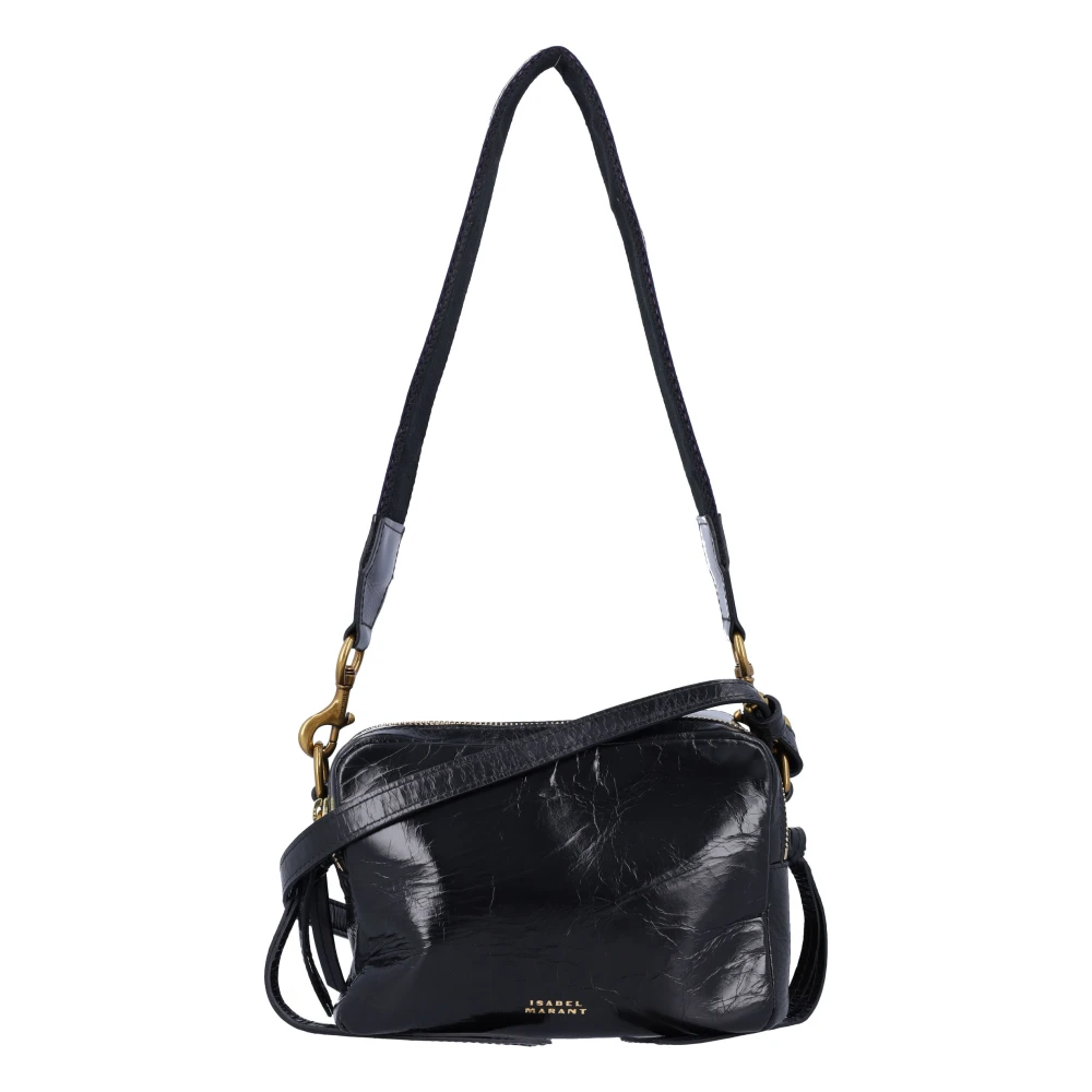 Isabel marant Zwarte Wardy cameratas met geweven band Black Dames
