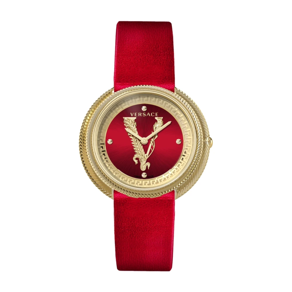 Versace VE2CA0423 Thea red gold Leather Women's Watch NEW - Image 2
