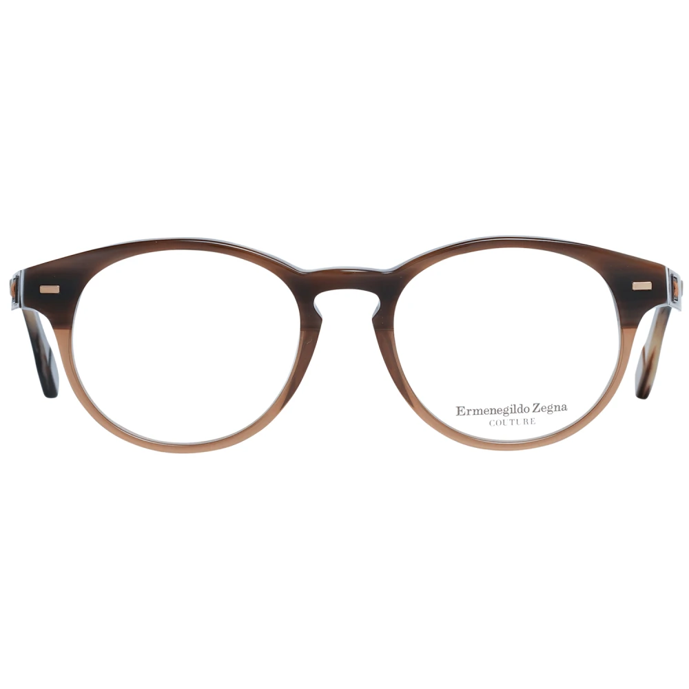 Ermenegildo Zegna Bruine ronde heren optische monturen Brown Heren