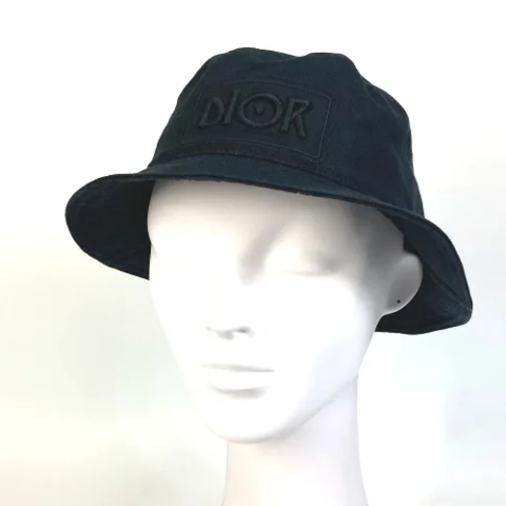 Dior Vintage Pre-owned Cotton hats Black Dames