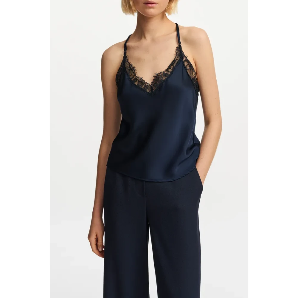 Essentiel Antwerp Sleeveless Tops Blue Dames