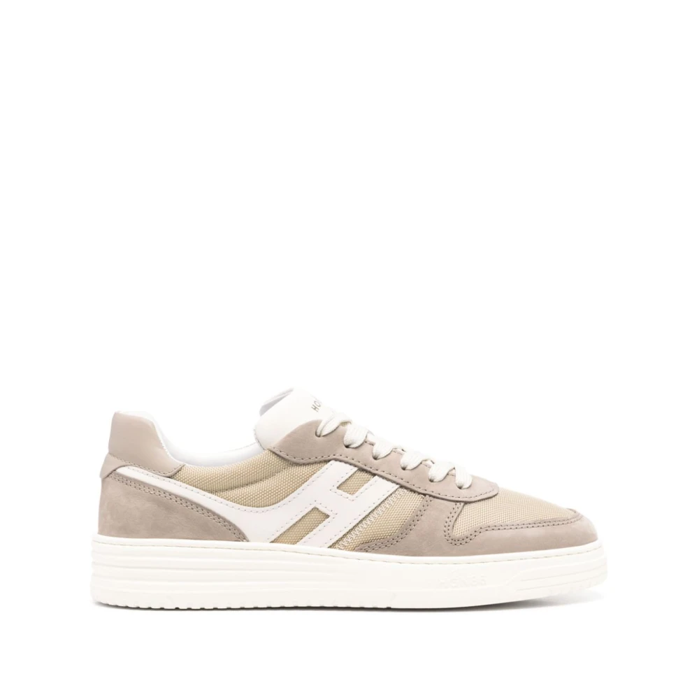 Hogan Beige Sneakers för Stiliga Outfits Beige, Herr