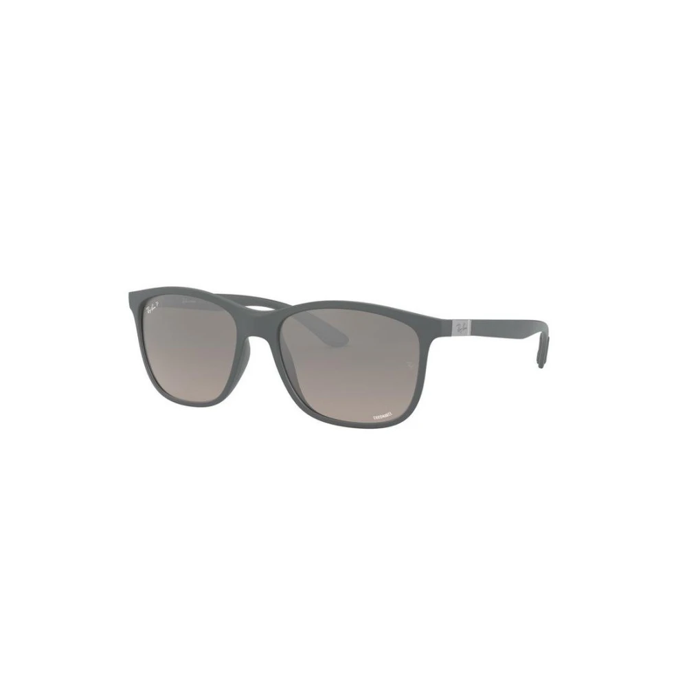 Ray-Ban Gray Sunglasses, Unisex, 56 Mm, Chromance Rb4330ch