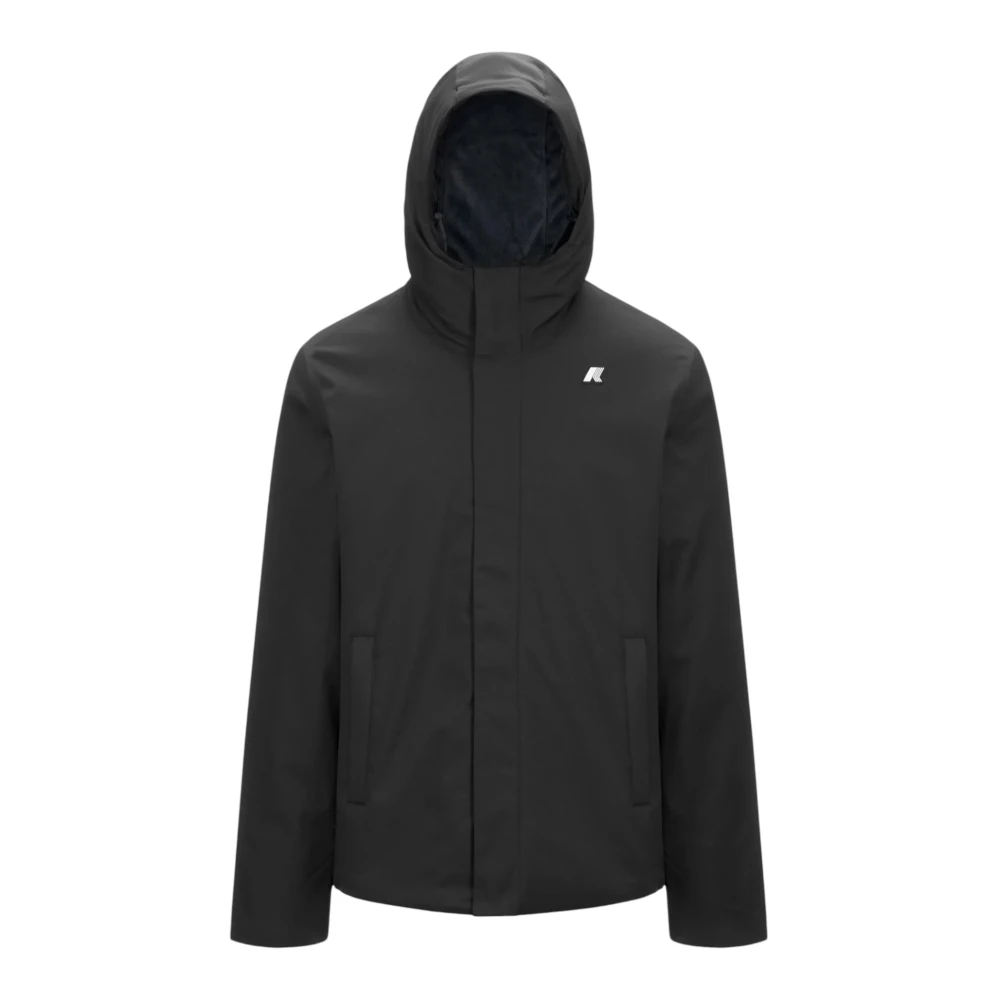 K-way Zwarte Jassen Jacko Twill Marmotta Black Heren