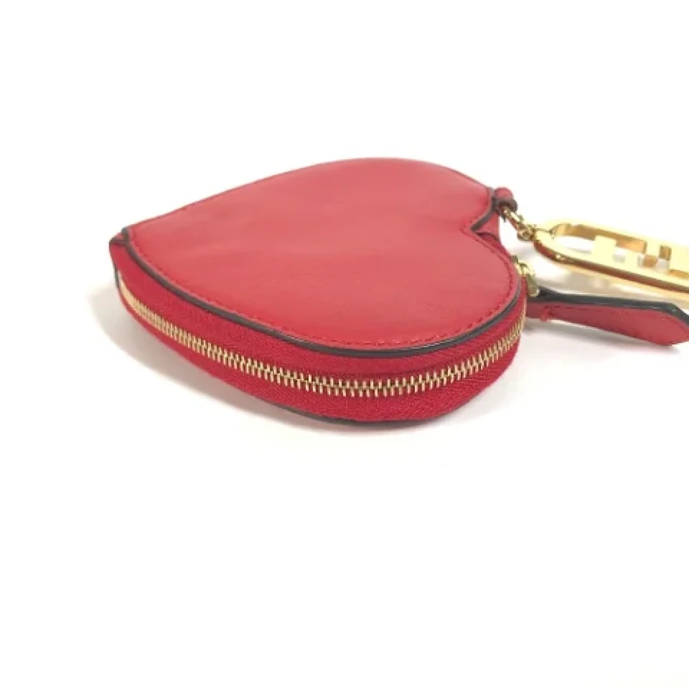 Fendi Vintage Pre-owned Leather wallets Red Dames