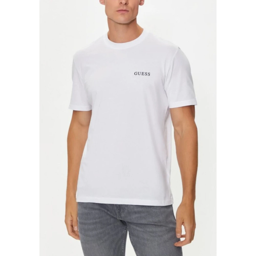 Guess Logo T-shirt White Heren