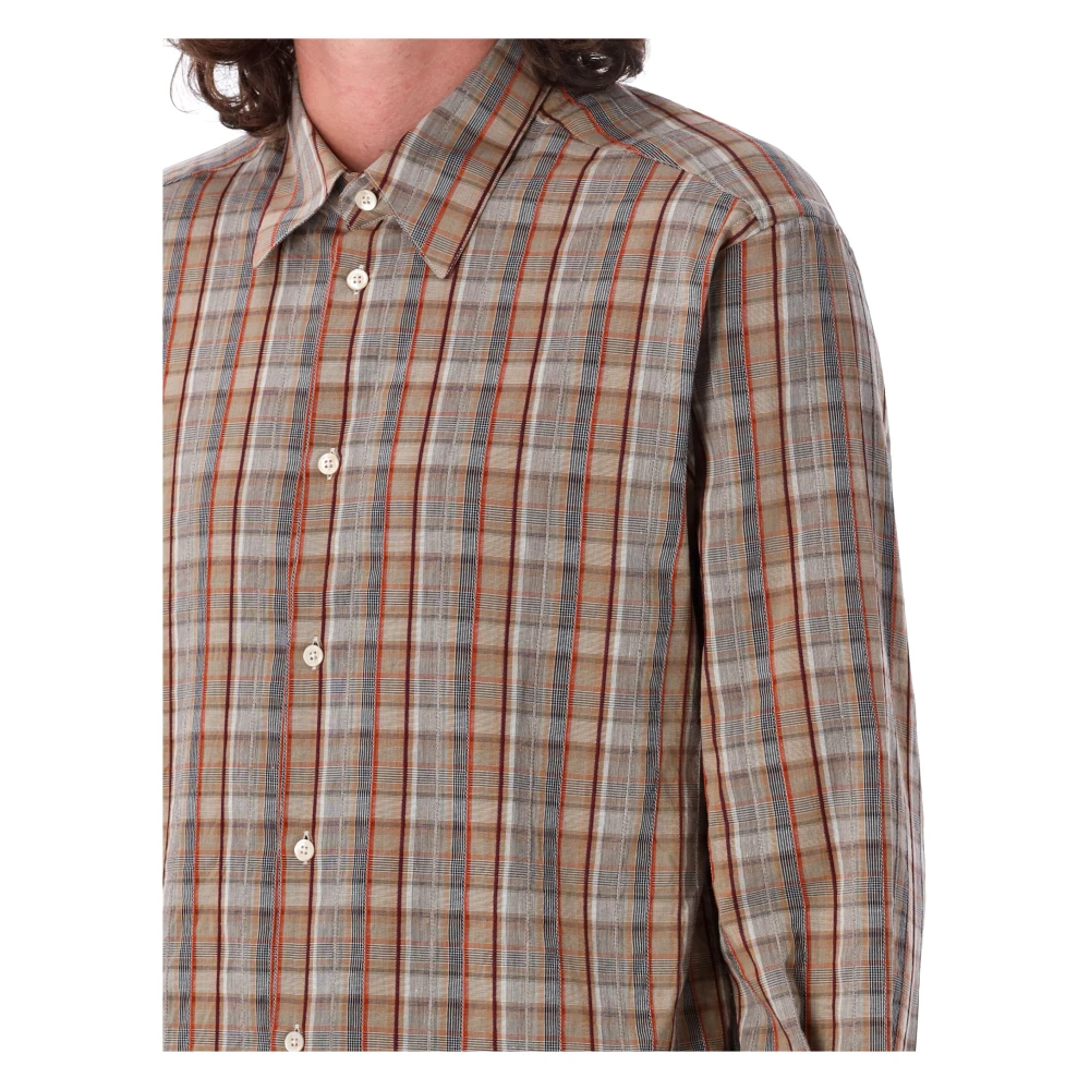 Sunflower Lichtbruine Geruite Button-Down Overhemd Multicolor Heren