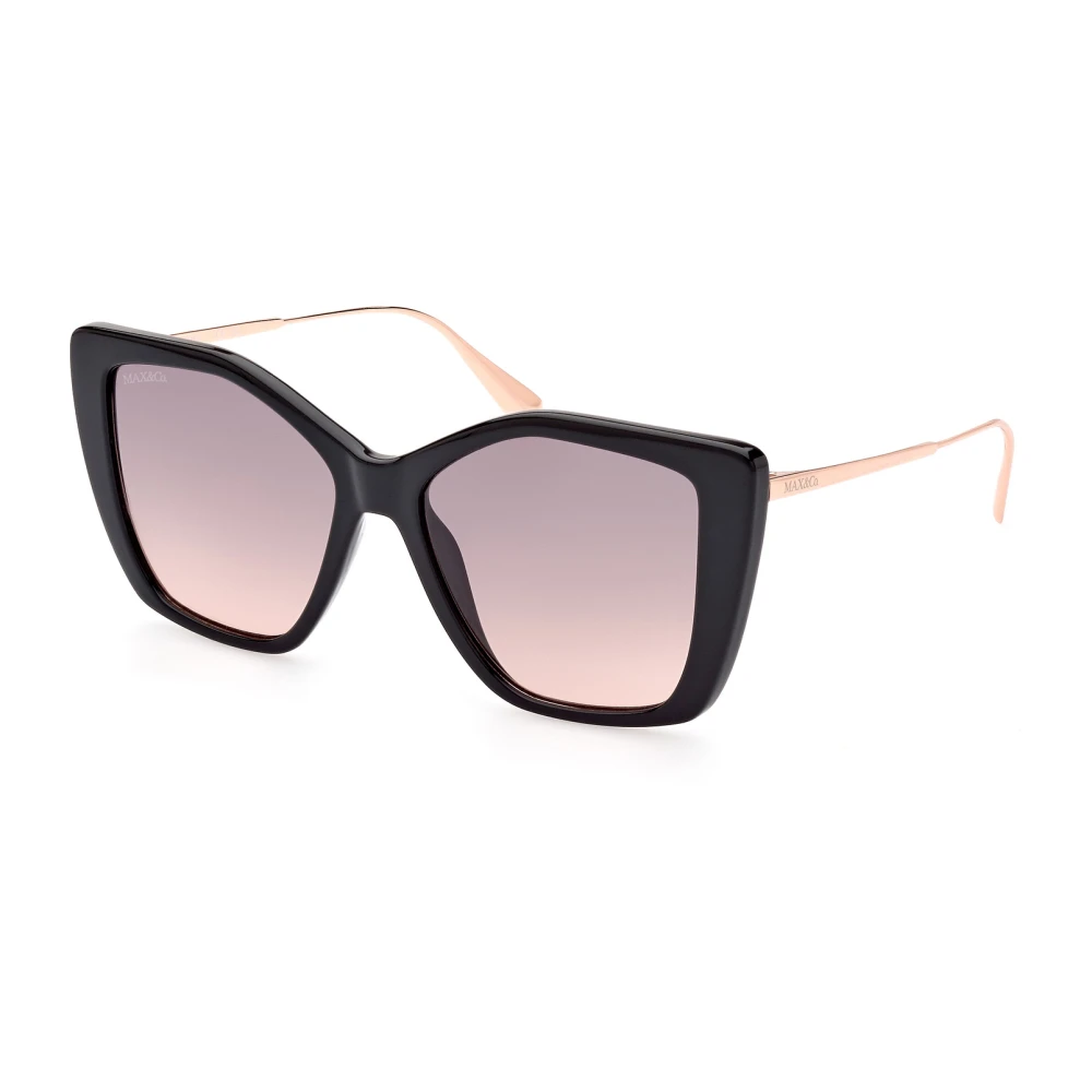 Max & Co Black Sunglasses, Female, 54 Mm, Stylish Sunglasses Mo0065 In
