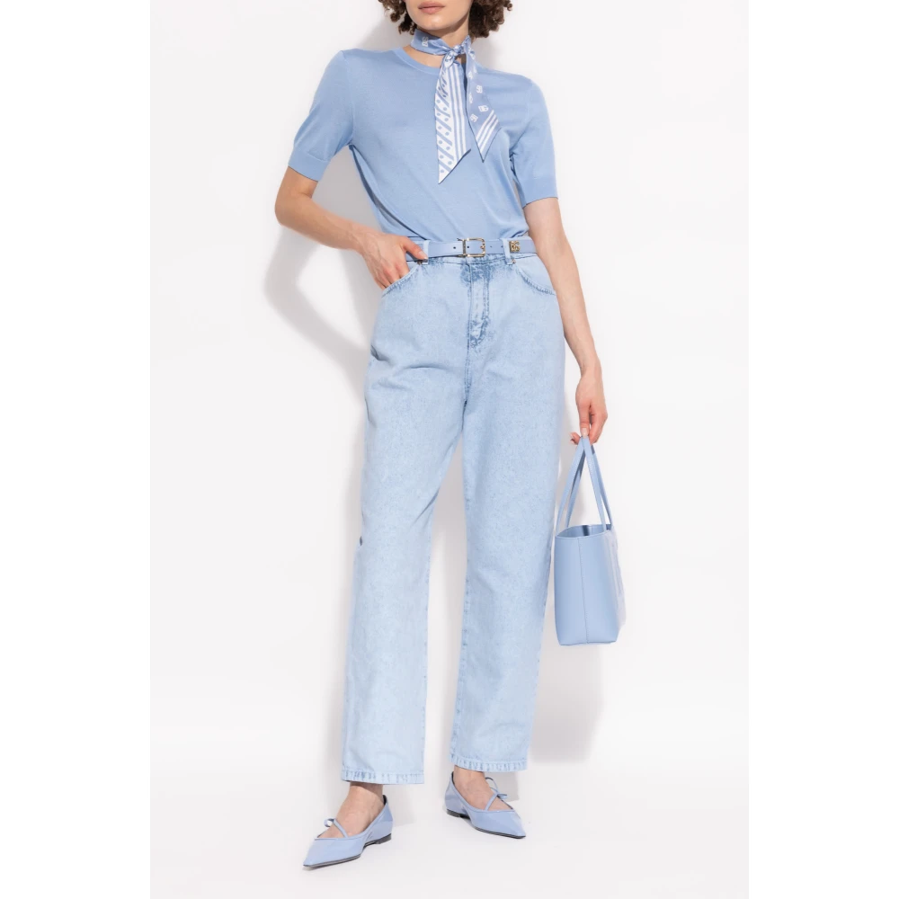 Dolce & Gabbana Jeans met logo Blue Dames