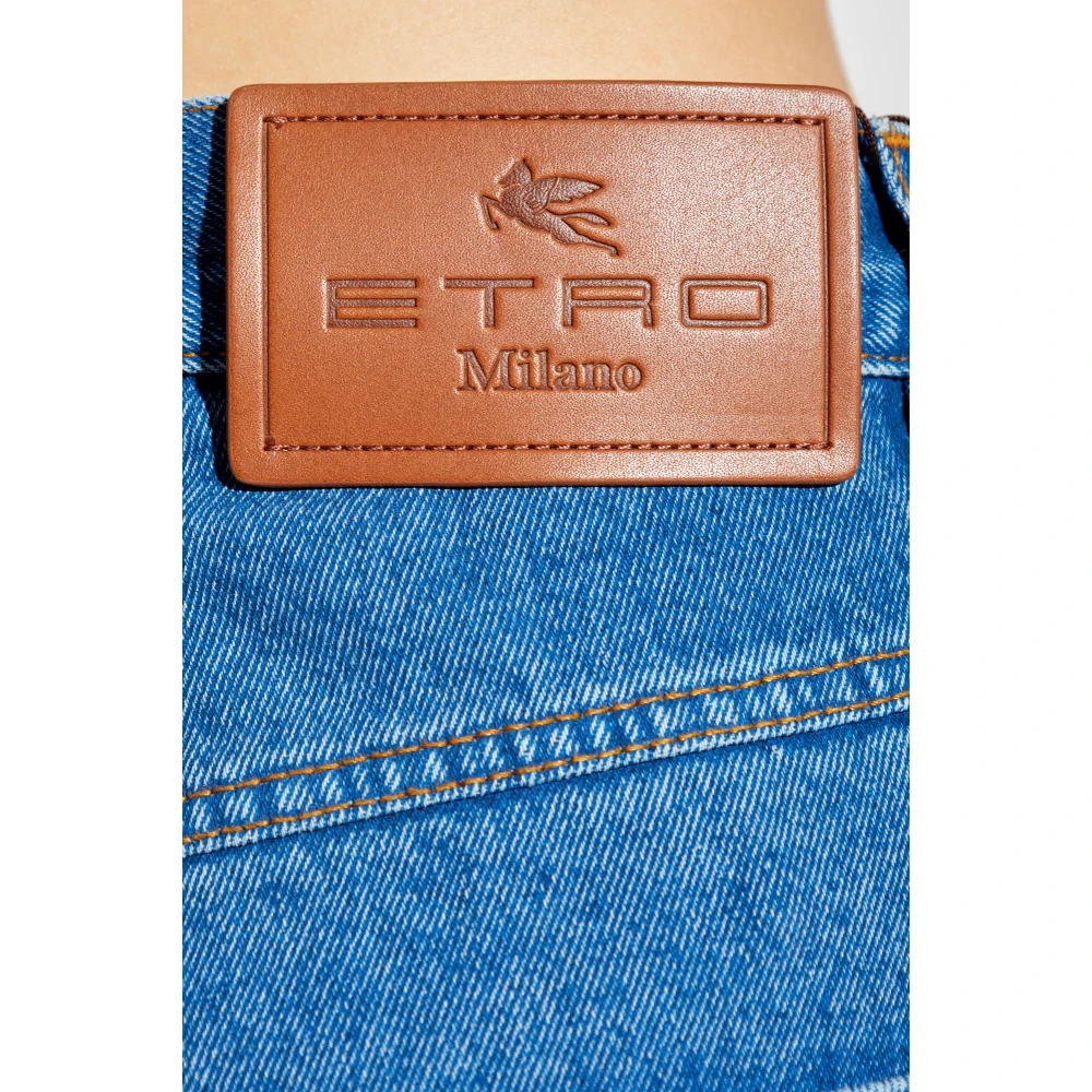 ETRO Hoge taille jeans Blue Dames