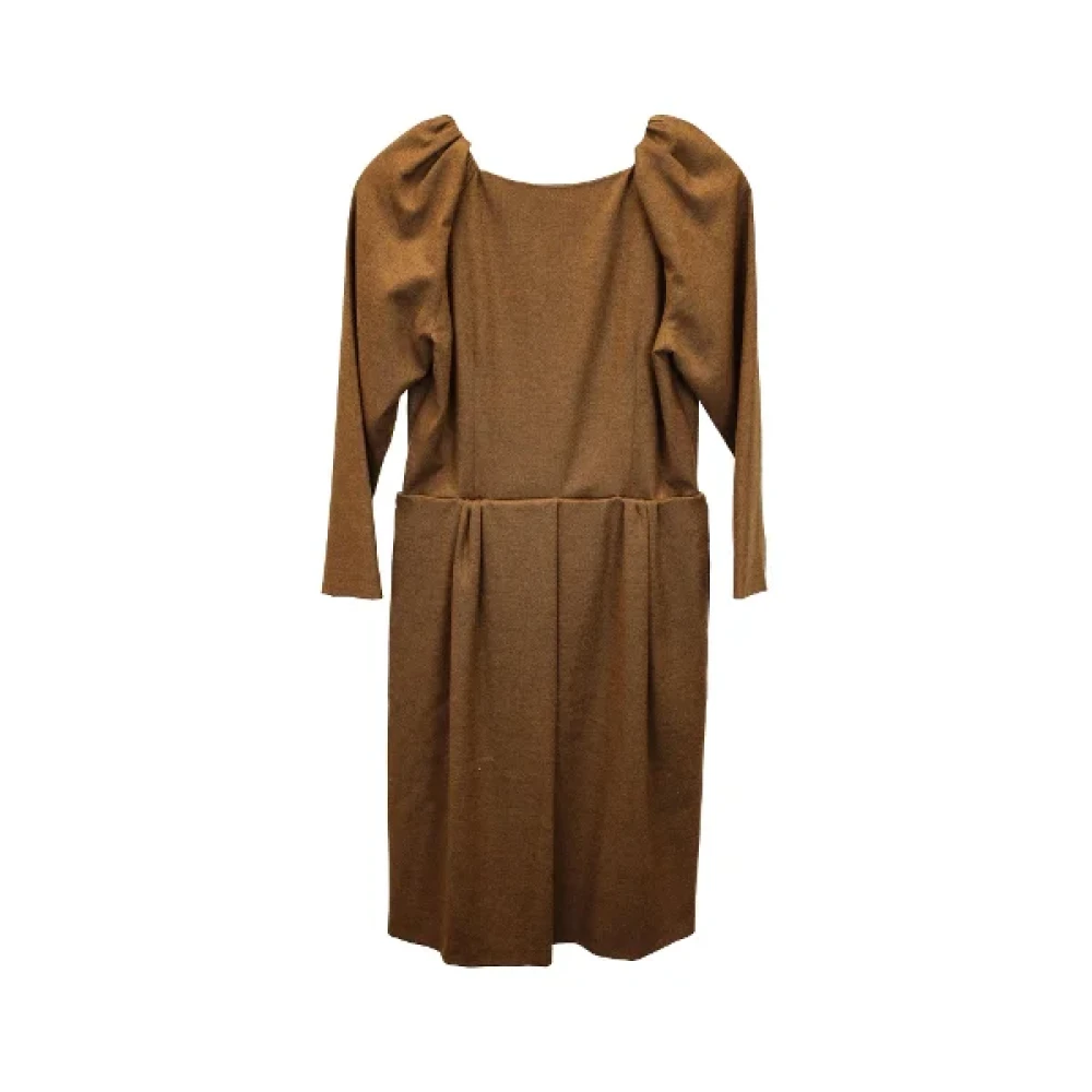 Jil Sander Pre-owned Wool dresses Brown Dames