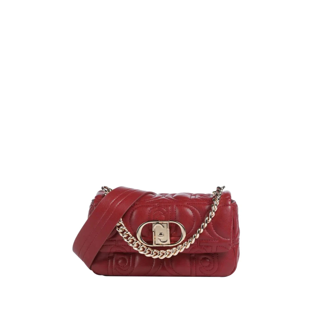 Liu Jo Rode Trendy Schoudertas met Gouden Details Red Dames